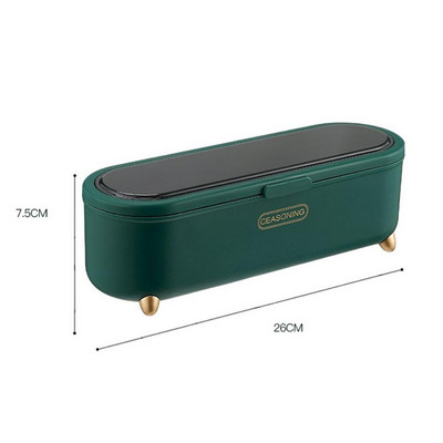 Lagani luksuzni set staklenki za začine Boca za začine za sol i papar s poklopcem Kuhinjski spremnik za pohranu začina Stalak za začine