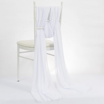 2 ks/balenie 70x300cm Chiavari šifónové šerpy na stoličky na bankety, svadobné hostiny, dekorácie pre severnú Európu, INS, pevné nové