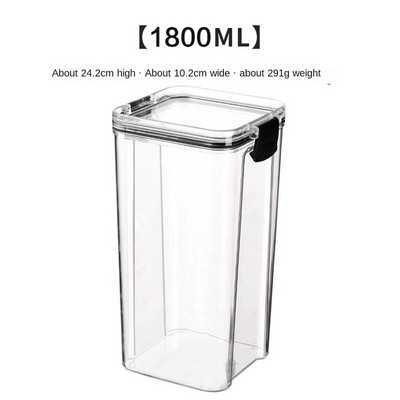 Kuhinja Zatvorena staklenka Hladnjak Kutija za svježinu Kutija za skladištenje žitarica Snack Orašasti plodovi Zatvorena staklenka Plastične posude s poklopcima