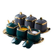 Kuhinjski pribor Nordijska keramika Posuda za šećer Solanka Spremnik staklenke za začine Setovi od 3 dijela Organizator Kuhinjski pribor