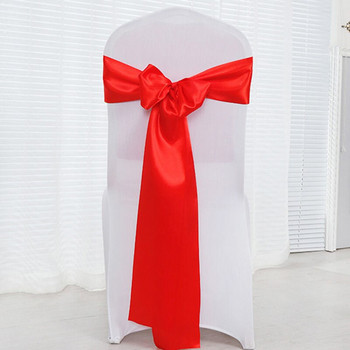 50 части лилаво розово зелено 13x275 см развързани горещ изрязани ръбове сатенена панделка пояс за стол за рожден ден събитие сватбена церемония парти услуга