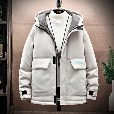 Geacă de iarnă pentru bărbați model nou cu glugă - trei culori