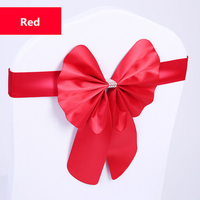 20db ingyenes nyakkendő Spandex szék masnis szárnyak kész esküvői elasztikus szék szalag nyakkendőpánt Party Hotel rendezvény dekoráció