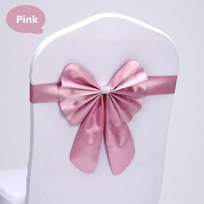 20db ingyenes nyakkendő Spandex szék masnis szárnyak kész esküvői elasztikus szék szalag nyakkendőpánt Party Hotel rendezvény dekoráció