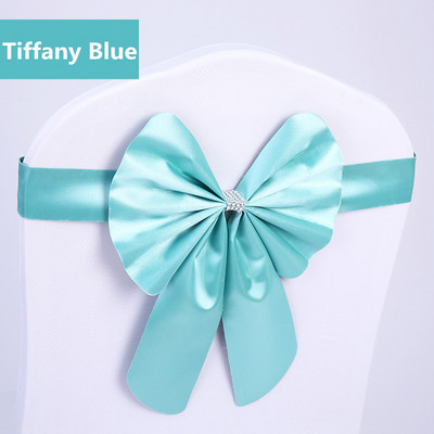 20db ingyenes nyakkendő Spandex szék masnis szárnyak kész esküvői elasztikus szék szalag nyakkendőpánt Party Hotel rendezvény dekoráció