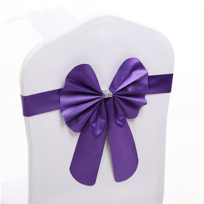 20db ingyenes nyakkendő Spandex szék masnis szárnyak kész esküvői elasztikus szék szalag nyakkendőpánt Party Hotel rendezvény dekoráció