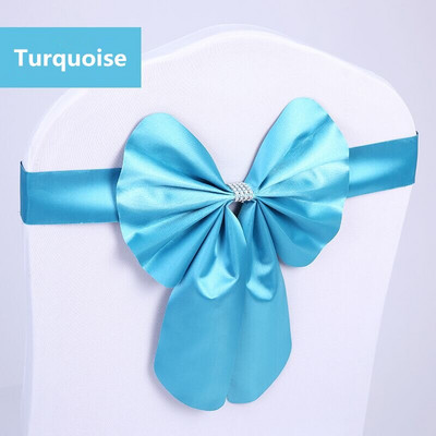 20db ingyenes nyakkendő Spandex szék masnis szárnyak kész esküvői elasztikus szék szalag nyakkendőpánt Party Hotel rendezvény dekoráció