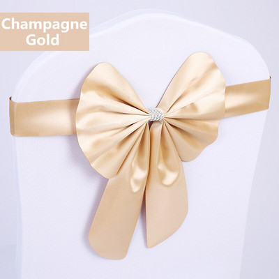 20db ingyenes nyakkendő Spandex szék masnis szárnyak kész esküvői elasztikus szék szalag nyakkendőpánt Party Hotel rendezvény dekoráció