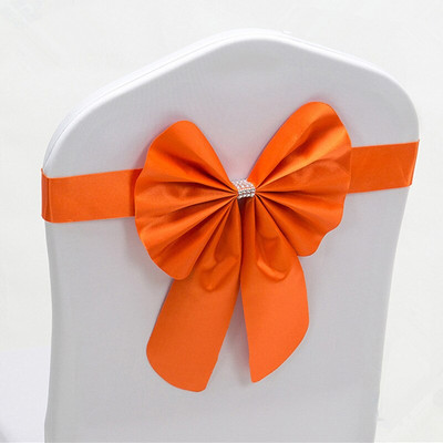 20db ingyenes nyakkendő Spandex szék masnis szárnyak kész esküvői elasztikus szék szalag nyakkendőpánt Party Hotel rendezvény dekoráció