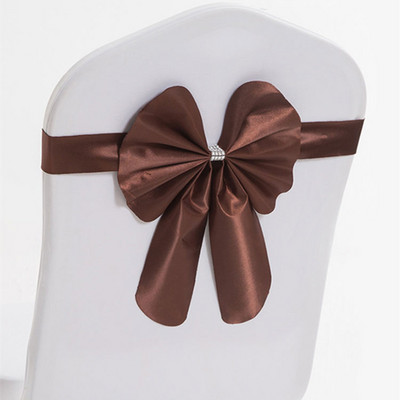 20db ingyenes nyakkendő Spandex szék masnis szárnyak kész esküvői elasztikus szék szalag nyakkendőpánt Party Hotel rendezvény dekoráció