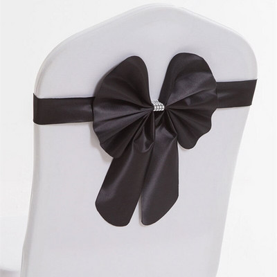 20db ingyenes nyakkendő Spandex szék masnis szárnyak kész esküvői elasztikus szék szalag nyakkendőpánt Party Hotel rendezvény dekoráció