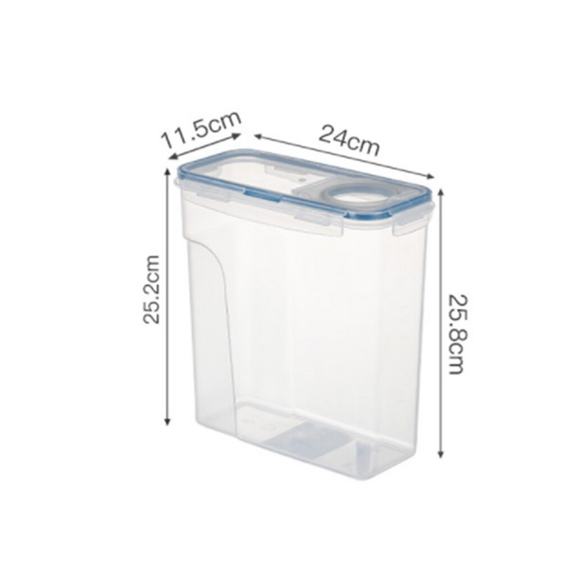 Hermetički zatvoreni spremnici za pohranu hrane Spremnik velikog kapaciteta Kućanska kutija za žitarice s poklopcima za zaključavanje Zatvoreni kuhinjski alat