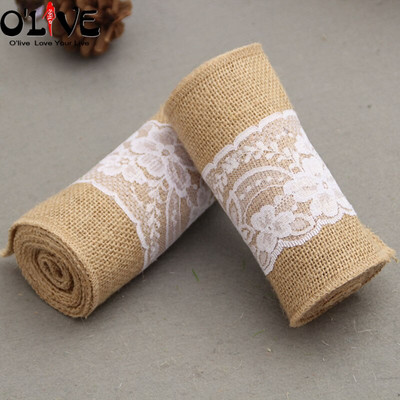 2 kom. Vintage mašne za stolice od prirodne jute Čipkasti pojasi od kostrijeti čvor Hessian traka za stolice Rustikalna seoska dekoracija za vjenčanje Mjesto za zabavu
