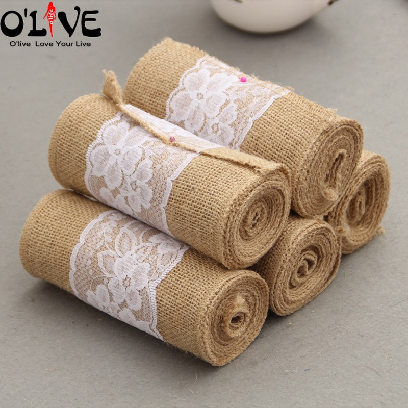 2 kom. Vintage mašne za stolice od prirodne jute Čipkasti pojasi od kostrijeti čvor Hessian traka za stolice Rustikalna seoska dekoracija za vjenčanje Mjesto za zabavu