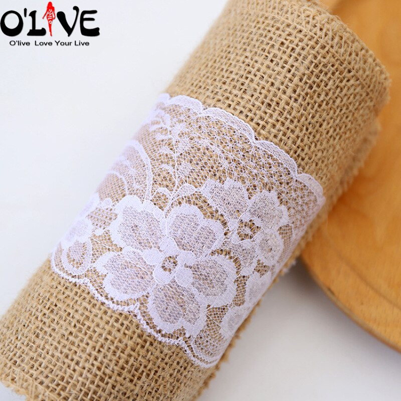 2 kom. Vintage mašne za stolice od prirodne jute Čipkasti pojasi od kostrijeti čvor Hessian traka za stolice Rustikalna seoska dekoracija za vjenčanje Mjesto za zabavu