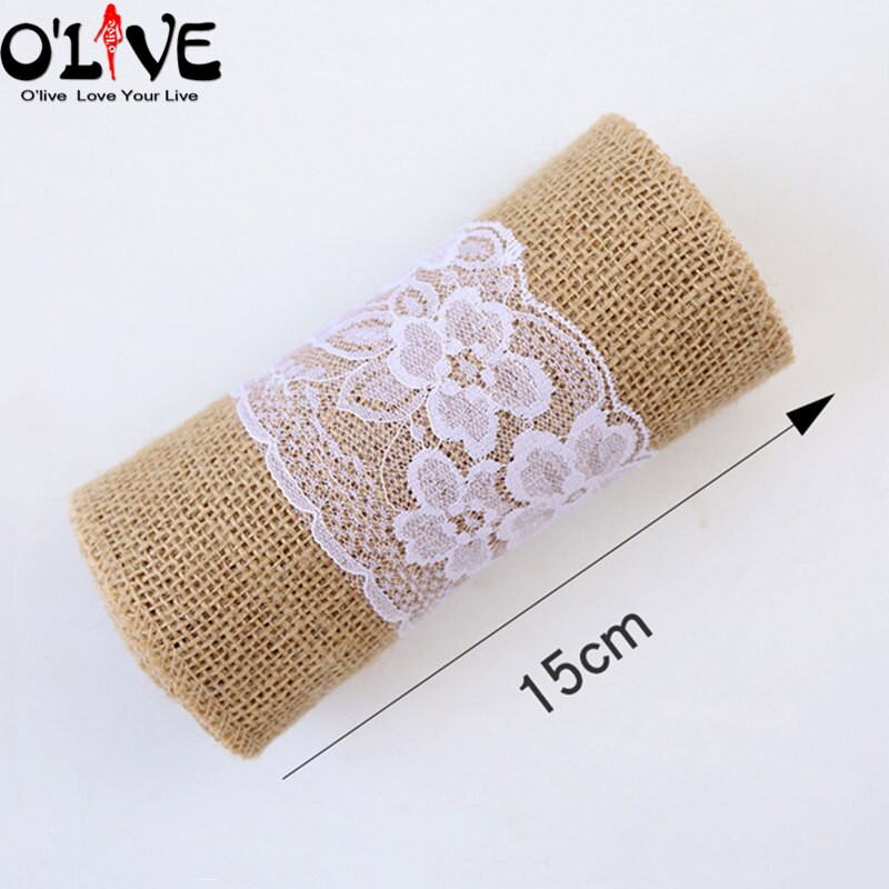 2 kom. Vintage mašne za stolice od prirodne jute Čipkasti pojasi od kostrijeti čvor Hessian traka za stolice Rustikalna seoska dekoracija za vjenčanje Mjesto za zabavu