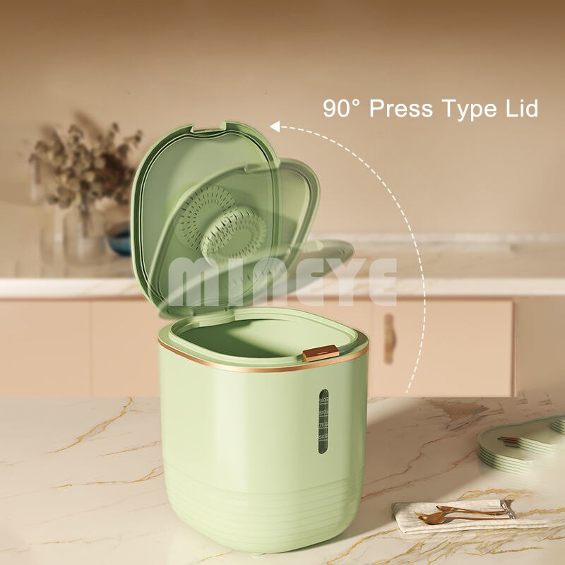 Херметически затворен контейнер за съхранение на храна с пресовъчен капак, запечатан с голям капацитет, устойчива на влага оризово брашно, кутия за съхранение на зърнени култури