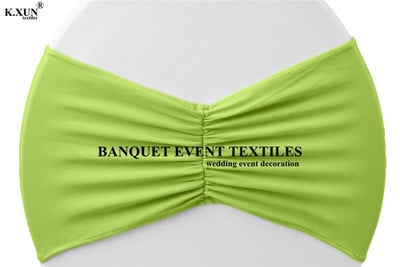 Naujo dizaino raižytos lycra kėdžių juostos spandex kėdžių varčios, skirtos įtemptam kėdės dangčiui vestuvių renginio vakarėlio dekoravimui