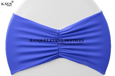 Naujo dizaino raižytos lycra kėdžių juostos spandex kėdžių varčios, skirtos įtemptam kėdės dangčiui vestuvių renginio vakarėlio dekoravimui