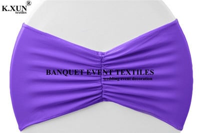 Naujo dizaino raižytos lycra kėdžių juostos spandex kėdžių varčios, skirtos įtemptam kėdės dangčiui vestuvių renginio vakarėlio dekoravimui