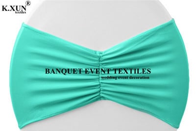 Naujo dizaino raižytos lycra kėdžių juostos spandex kėdžių varčios, skirtos įtemptam kėdės dangčiui vestuvių renginio vakarėlio dekoravimui