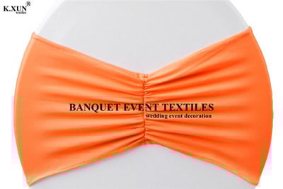 Naujo dizaino raižytos lycra kėdžių juostos spandex kėdžių varčios, skirtos įtemptam kėdės dangčiui vestuvių renginio vakarėlio dekoravimui