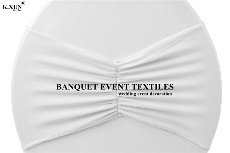 Naujo dizaino raižytos lycra kėdžių juostos spandex kėdžių varčios, skirtos įtemptam kėdės dangčiui vestuvių renginio vakarėlio dekoravimui