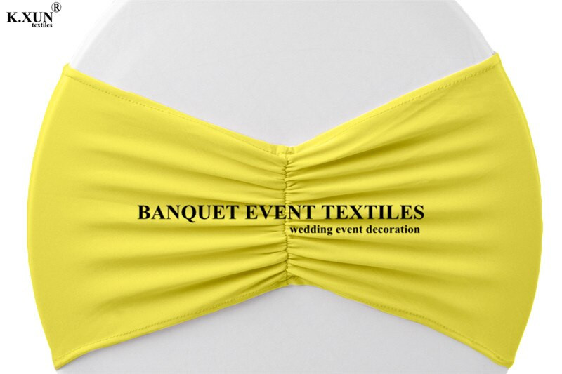 Naujo dizaino raižytos lycra kėdžių juostos spandex kėdžių varčios, skirtos įtemptam kėdės dangčiui vestuvių renginio vakarėlio dekoravimui