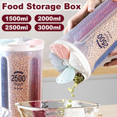 Virtuvės laikymo dėžutė Maisto saugykla Žemės riešutų pupelių grūdų dozatorius Sandėliavimo talpykla Drėgmei atspari sandari skardinė, skirta šaldytuvo tūriniam tvarkytuvui