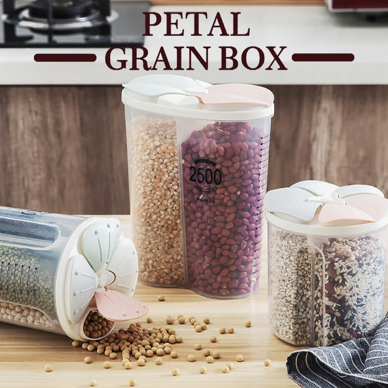 Virtuvės laikymo dėžutė Maisto saugykla Žemės riešutų pupelių grūdų dozatorius Sandėliavimo talpykla Drėgmei atspari sandari skardinė, skirta šaldytuvo tūriniam tvarkytuvui