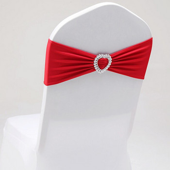 Elastic Spandex Chair Bow Sashes Stretch Lycra Sash Band με καρέκλα με αγκράφα για εκδηλώσεις Διακοσμήσεις γάμου ξενοδοχείου