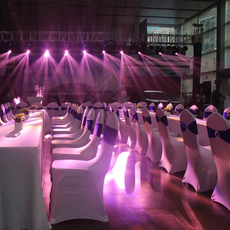 Comerț cu ridicata 100 buc/lot Spandex Lycra Husă pentru scaune de nuntă Benzi de canape pentru petrecere de nuntă Decorare pentru scaune de zi de naștere