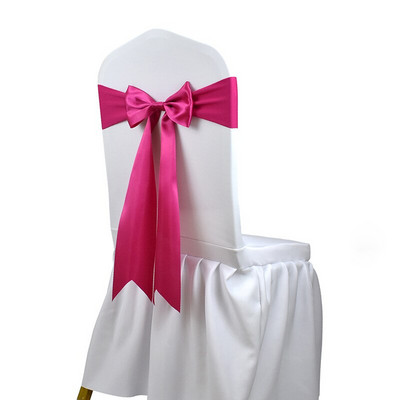20 vnt. Nemokamas kaklaraištis Satin Kėdė Sash Bow Lycra Spandex Stretch Chair Sash Stripus Kaspinas Vestuvių renginiams Viešbučio dekoravimui