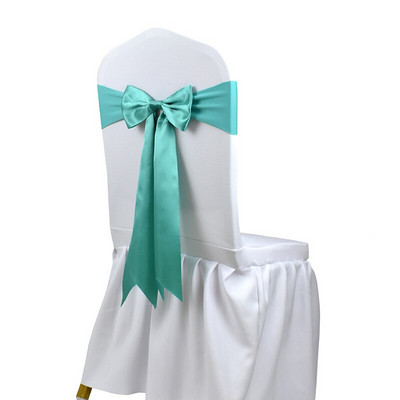 20 vnt. Nemokamas kaklaraištis Satin Kėdė Sash Bow Lycra Spandex Stretch Chair Sash Stripus Kaspinas Vestuvių renginiams Viešbučio dekoravimui