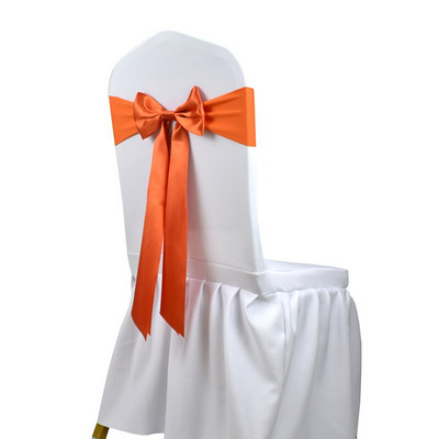 20 vnt. Nemokamas kaklaraištis Satin Kėdė Sash Bow Lycra Spandex Stretch Chair Sash Stripus Kaspinas Vestuvių renginiams Viešbučio dekoravimui