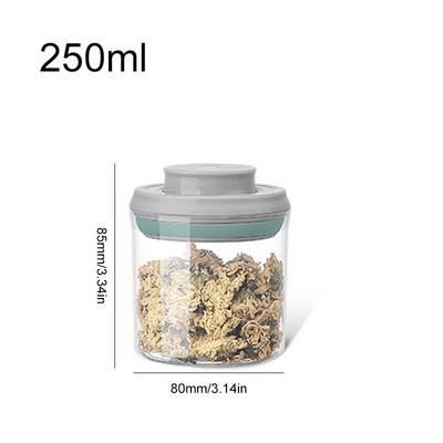 Akrilne staklenke za velike količine žitarica Posude za hranu Vrsta preše Zatvorena limenka Prozirna kutija za pohranu hladnjaka Kuhinjski organizator