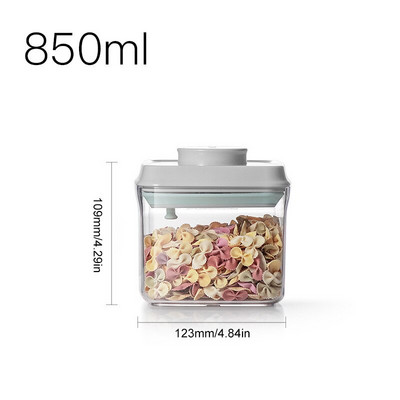 Akrilne staklenke za velike količine žitarica Posude za hranu Vrsta preše Zatvorena limenka Prozirna kutija za pohranu hladnjaka Kuhinjski organizator