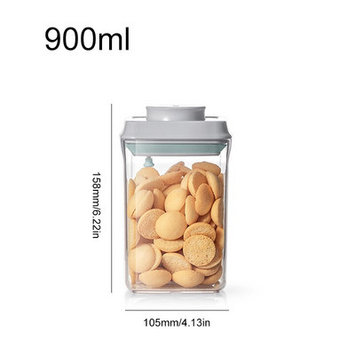 Akrilne staklenke za velike količine žitarica Posude za hranu Vrsta preše Zatvorena limenka Prozirna kutija za pohranu hladnjaka Kuhinjski organizator