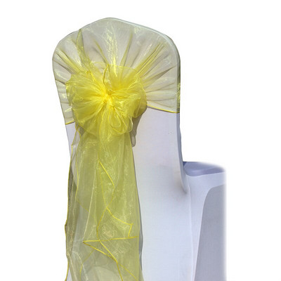 10 komada 65x275cm organza navlake za stolice / kape za stolice / zamotajte naslon za vezivanje / navlake za stolice za ukrašavanje vjenčanja, zabave i banketa