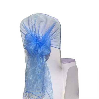 10 komada 65x275cm organza navlake za stolice / kape za stolice / zamotajte naslon za vezivanje / navlake za stolice za ukrašavanje vjenčanja, zabave i banketa