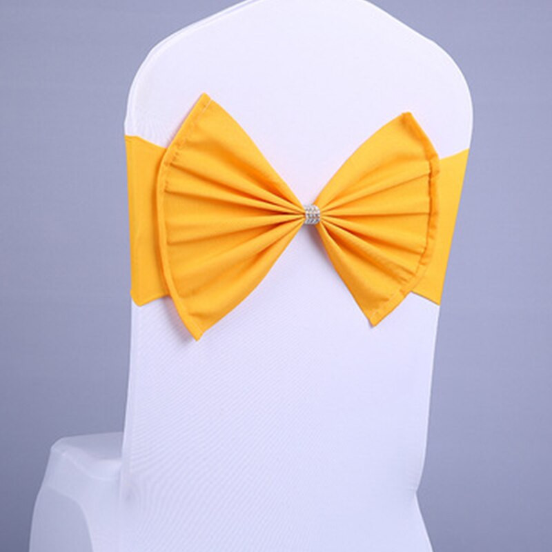 10 vnt Vestuvių kėdės mazgas lankas elastinis dangtelis atgal gėlės šalies dekoravimo rekvizitai mados banketai Tiffany renginiams Satino juostelė