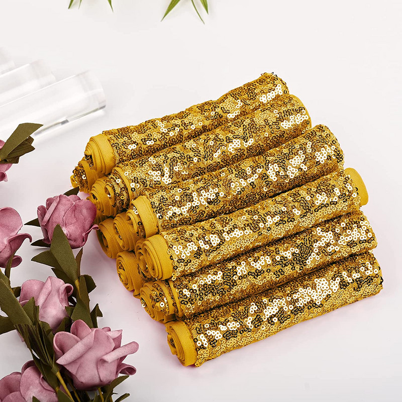 10/50 komada Pojas sa šljokicama Pojas sa šljokicama Pojas sa zlatnim čvorovima Vjenčane dekoracije Mašna Događaji Banket Party Festival Rođendanski dekor Rastezljivi