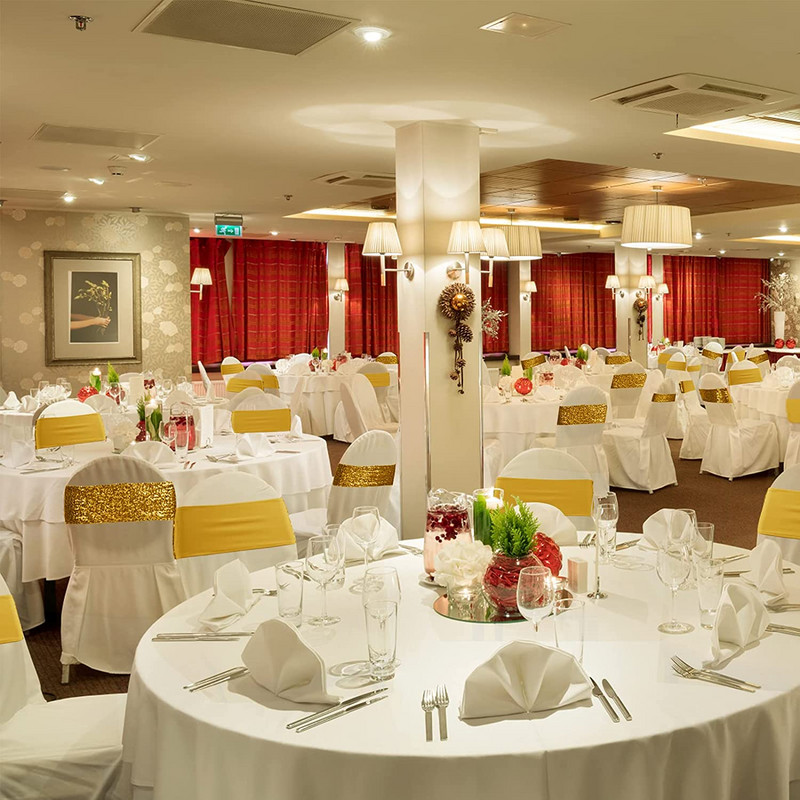 10/50 komada Pojas sa šljokicama Pojas sa šljokicama Pojas sa zlatnim čvorovima Vjenčane dekoracije Mašna Događaji Banket Party Festival Rođendanski dekor Rastezljivi