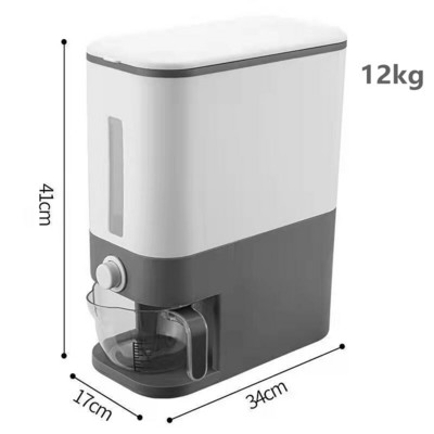 Kuhinjska kanta za rižu od 12 kg zatvorena kutija za ručak Spremnik za žitarice otporan na insekte i vlagu za kućanstvo Kutija za skladištenje žitarica na guranje