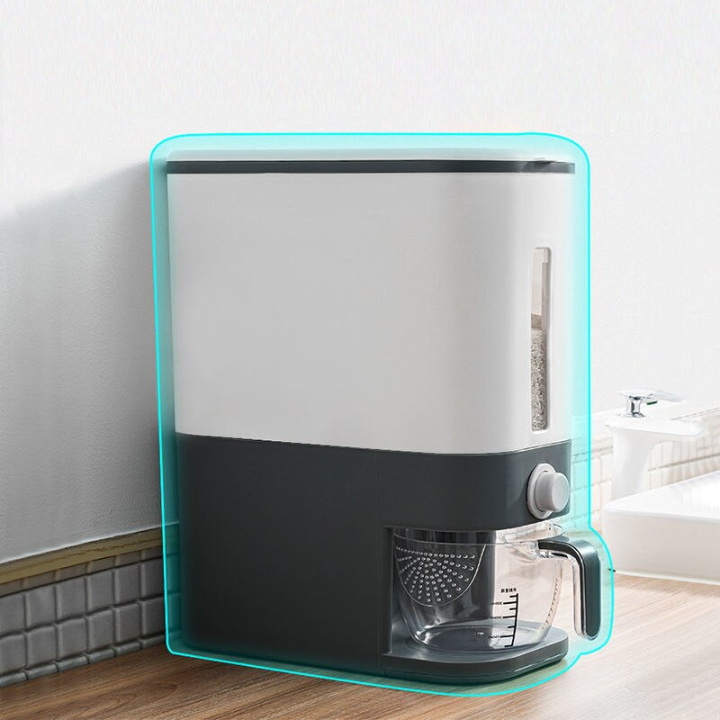 Kuhinjska kanta za rižu od 12 kg zatvorena kutija za ručak Spremnik za žitarice otporan na insekte i vlagu za kućanstvo Kutija za skladištenje žitarica na guranje