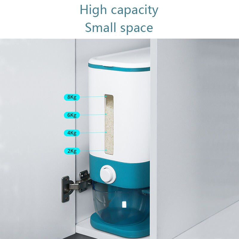 Kuhinjska kanta za rižu od 12 kg zatvorena kutija za ručak Spremnik za žitarice otporan na insekte i vlagu za kućanstvo Kutija za skladištenje žitarica na guranje