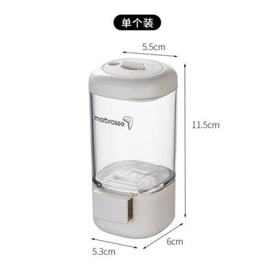 Druskos buteliai Prieskonių stiklainių rinkinys Matavimo Plastikinė laikymo dėžutė Virtuvės priedai