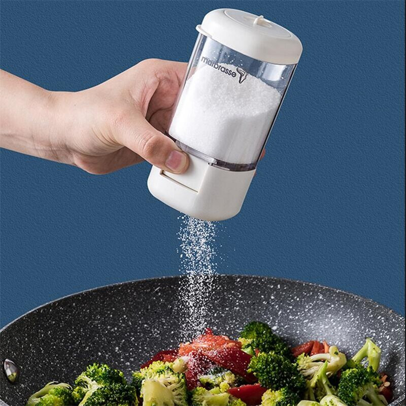 Druskos buteliai Prieskonių stiklainių rinkinys Matavimo Plastikinė laikymo dėžutė Virtuvės priedai