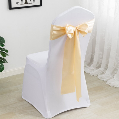 10/50 komada Set pojaseva za stolice Vjenčane dekoracije Plavi čvor Mašna Događaji Potrepštine za remen za zabave Prekrivač Dekor Teal Mariage Satenska vrpca