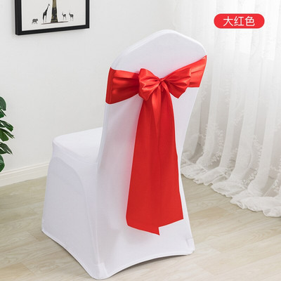 10/50 komada Set pojaseva za stolice Vjenčane dekoracije Plavi čvor Mašna Događaji Potrepštine za remen za zabave Prekrivač Dekor Teal Mariage Satenska vrpca